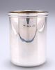 A VICTORIAN SILVER BEAKER, probably by Thomas Diller, marks