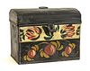Large Tole Decorated Document Box