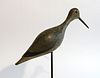 Shorebird Decoy with Carved Tail