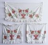 Two Applique Pillow Cases with Matching Sham