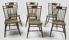 Set of 6 Period Windsor Side Chairs