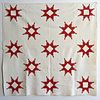 Red and While Snowflake Quilt