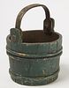Early Staved Bucket in Green Paint