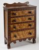 Fine Miniature Paint Decorated Chest of Drawers