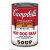 ANDY WARHOL, II. 59 : Campbell's II Hot Dog Bean Soup, Stamp on back, Serigraphy without print number, 31.8 x 18.8" (81 x 48 cm)