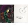 MARC CHAGALL, Jeremiah, binder Illustrations for The Bible 1956, Unsigned, Lithograph without print number, 14.1 x 10.2" (36 x 26 cm)