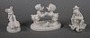 (3) Disney Goebel White Figurines 