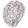 RING WITH DIAMONDS IN 18K WHITE GOLD FROM THE DAMIANI FIRM Weight: 11.3 g. Size: 7 ½ 102 brilliant cut diamonds ...