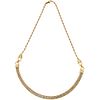 18K ROSE, WHITE AND YELLOW GOLD CHOKER Carabiner clasp. Weight: 32.2 g. Length: 16.1" (41 cm)