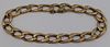 JEWELRY. Men's 14kt Gold Link Bracelet.