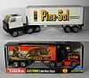 2PC Tonka Steel Pine Sol Truck & Electronic Hauler