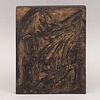 ALEJANDRO SANTIAGO "Tablita" Firmada al reverso En madera grabada 20 x 24.5 cm