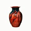 Royal Doulton Art Deco Flambe Vase, Bluebells