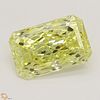 1.58 ct, Natural Fancy Intense Yellow Even Color, VVS2, Radiant cut Diamond (GIA Graded), Unmounted, Appraised Value: $46,700 