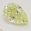 3.22 ct, Natural Fancy Light Yellow Even Color, IF, Pear cut Diamond (GIA Graded), Unmounted, Appraised Value: $58,500 