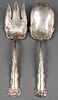 Whiting Sterling Silver Salad Servers, Pair