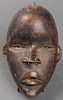 African Dan Carved Wood Mask, Ivory Coast