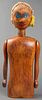 Folk Art Carved & Painted Wood Articulated Doll