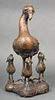 Thomas S. Young Attributed Bird Bronze Group