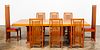 FRANK LLOYD WRIGHT / CASSINA DINING TABLE & CHAIRS