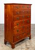 18TH C. AMERICAN CHIPPENDALE GENTLEMAN'S CHEST
