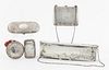 FIVE STERLING SILVER PERSONAL ARTICLES