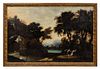 CONTINENTAL, OIL ON CANVAS, LANDSCAPE, 18TH C