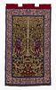 LARGE DOUBLE SIDED PERSIAN FIGURAL WALL TAPESTRY