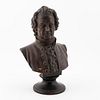 BUST OF GOETHE, PAINTED TERRACOTTA, 19TH C.