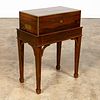 ENGLISH ROSEWOOD CAMPAIGN LAP DESK ON STAND