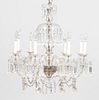 WATERFORD STYLE EIGHT LIGHT CRYSTAL CHANDELIER