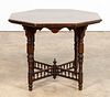 VICTORIAN MAHOGANY WINDSOR CASTLE OCCASIONAL TABLE