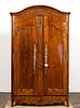 LATE 18TH C. FRENCH FRUITWOOD 2 DOOR ARMOIRE