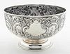 VICTORIAN HARRIS BROS. STERLING SILVER PUNCH BOWL