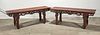 Pair Chinese Low Hard Wood Tables