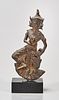 Antique Thai Bronze Standing Figure