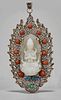 Chinese Carved Guanyin Pendant