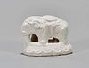 Chinese White Glazed Porcelain Elephant