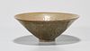 Chinese Celadon Glazed Porcelain Conical Bowl