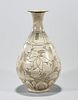 Korean Glazed and Incised Ceramic Vase