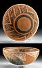 Anasazi St. John's Polychrome Pottery Bowl