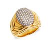 GIA Gold and diamonds ring