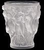 Lalique Bacchantes French Art Glass Vase