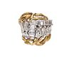 Platinum, Diamond & 18K Wedding Ring
