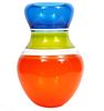 Sonja Blomdahl Colorful Art Glass Vessel