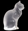 Lalique Frosted Sitting Cat