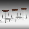 Pierre Jeanneret, Stools from Science Department of Punjab University, Chandigarh, set of three