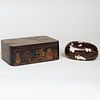 Japanese Mother-of-Pearl Inlaid Melon Form Box and Cover