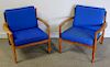 Midcentury Pair of Grete Jalk Lounge Chairs.