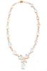 53.50 cts. Jelly Opal & Diamond 14K Necklace
